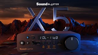 Sound Blaster X5  Hires External Dual DAC USB Sound Card [upl. by Eiroj420]