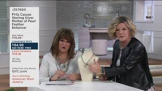 Fritz Casuse Sterling Silver Mother of Pearl Feather Enhancer on QVC [upl. by Nyhagen]