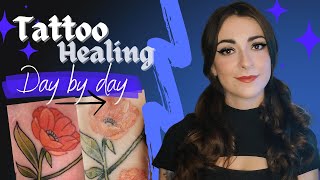 The TATTOO HEALING process  Day by day [upl. by Suhploda]