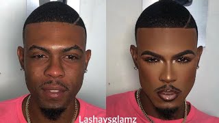 Male makeup transformation 🔥X new tricks [upl. by Novel743]