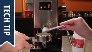 How To Backflush a Gaggia Classic [upl. by Cirdes793]