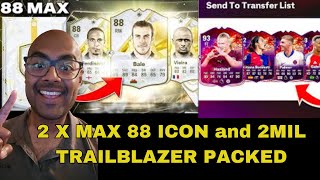 MAX 88 ICON PACKS and 2 MIL COIN TRAILBLAZER PACKED🚨 FC 25 Ultimate Team [upl. by Nnalatsyrc577]