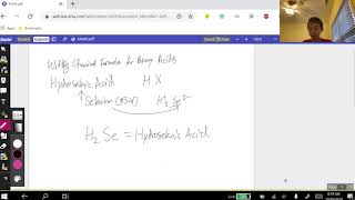 U1V12 Writing Formula for Hydroselenic Acid Binary Acids [upl. by Eraste284]