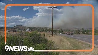 Stone Canyon Fire One killed in fire burning near Lyons [upl. by Glialentn]