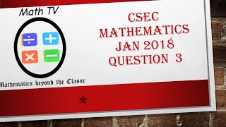 CSEC MATHEMATICSPAPER 2JANUARY 2018QUESTION 3Transformation and Geometric Construction [upl. by Annail153]