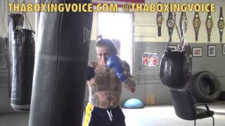 PAUL SPADAFORA WORKING HEAVY BAG [upl. by Yorgos]