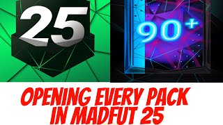 Opening every pack in the brand new Madfut 25 [upl. by Ahsimek]