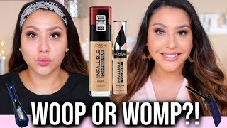 LOREAL FRESH WEAR FOUNDATION amp FULL WEAR CONCEALER  WOOP OR WOMP [upl. by Canice]