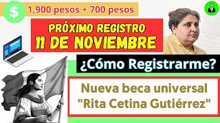 Cómo Solicitar la BECA quotRita Cetinaquot 💻 Registro en línea 🟢 Instrucciones Paso a Paso noviembre2024 [upl. by Giaimo]