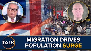 quotMore People Than Cardiff Population Come To Britainquot Migration Drives Fastest UK Population Growth [upl. by Bonny]