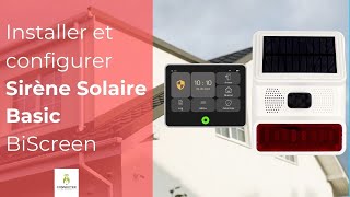 Sirène extérieure solaire Basic  Alarme BiScreen [upl. by Behlke]