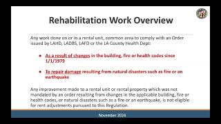 Overview of RSO Allowable Rent SurchargesAdjustments Due to Home Improvement amp High Operating Costs [upl. by Clarice]