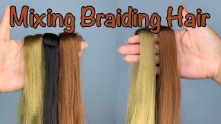 Custom Color Braiding Hair Blend  Pumpkin Spice Blend 7 [upl. by Arel54]