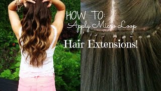 HOW TO Apply Micro Loop Hair Extensions [upl. by Shiroma]