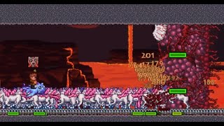 Terraria MANY Unicorns Vs Wall of Flesh Tmodloader 144 Smash Bros Boss Fight [upl. by Arihday964]