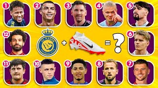 Guess the Football Player by Their BOOTS and CLUB  PLAYERS SHOES  Ronaldo Messi Neymar [upl. by Eimas]