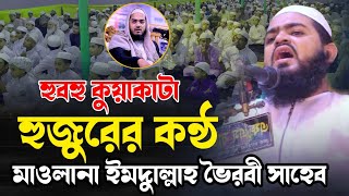 কুয়াকাটা হুজুরের কন্ঠে বয়ান  ইমদাদুল্লাহ ভৈরবী  Emdadulla Bhairovi  New Bangla Waz  Hoker Bani [upl. by Kassey454]