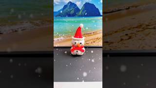 DIY Clay Snowman 🤩  DIY Christmas Special Clay Art 🎄 viral shorts [upl. by Ellerrad]