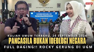 FULL Rocky Gerung Mengguncang Universitas Gajah Mada Auto Kuliah Gratis [upl. by Ribaudo]