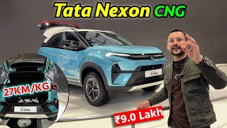 2024 Tata Nexon CNG is Here with Dual Cylinder Technology  Bharat Mobility Show 2024 [upl. by Rust]