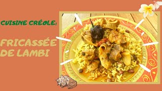 Fricassée de lambi Cuisine créole [upl. by Amin]