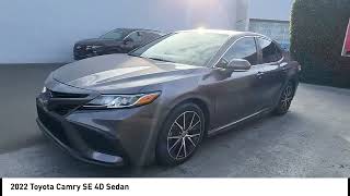 2022 Toyota Camry Predawn Gray Mica Black wFabric Seat Trim madera Visalia Fresno Financing Clovis [upl. by Mayram]