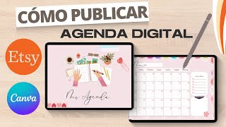 PUBLICAR una AGENDA DIGITAL creada en Canva en ETSY [upl. by Cedric]