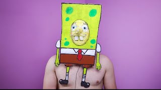 MI TRASFORMO in SPONGEBOB con 10 € [upl. by Imugem102]