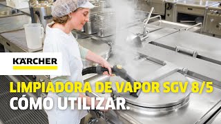 Cómo utilizar la limpiadoraaspiradora de vapor SGV 85 [upl. by Clarissa782]