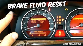 BMW E65 E66 BRAKE FLUID RESET MESSAGE RESET 745i 745Li 750i 750Li 760Li 730i 735i [upl. by Lienaj]