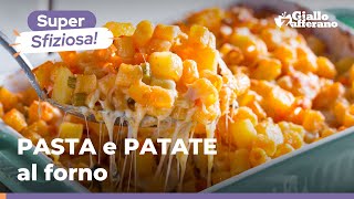 PASTA e PATATE al FORNO una rivisitazione goduriosa con provola filante 😋 [upl. by Sidnarb]