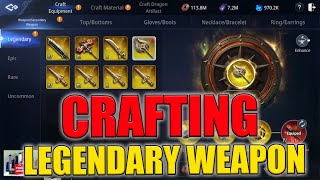 Mir4 Crafting Legendary Weapon  Craft  Enchant  Enhance [upl. by Ia]