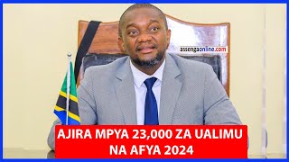 TAMISEMI AJIRA MPYA 23000 ZA WALIMU NA AFYA 2024 ZATANGAZWA NA WAZIRI MCHENGERWA [upl. by Zerelda]