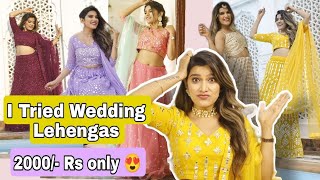 OMG 😮I Tried Online WEDDING Lehengas  Starting 2000 Rs Only  Super Style Tips [upl. by Orpheus268]