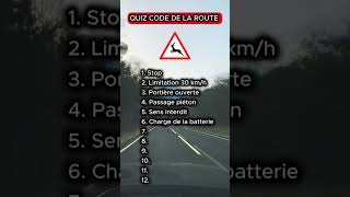 Quiz du code de la route 2024 permisdeconduire quiz codedelaroute automobile bordeaux examen [upl. by Chadd]