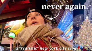 The time I went to the Rockefeller Tree lighting A very ordinary NYC Vlogmas Day 4 [upl. by Aleece]