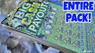 10X60 BIG CASH PAYOUT  FULL PACK  PA LOTTERY SCRATCH OFF TICKETS scratchers [upl. by Culosio]