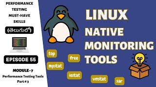 Ep 55  M Tools  Mastering Linux Native Monitoring Tools  Telugu [upl. by Kcirdahc881]