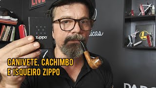 Canivete cachimbo tabaco e Isqueiro Zippo [upl. by Aven]