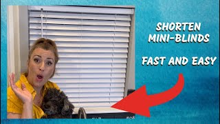 How To Shorten Both Cordless and Corded Miniblinds [upl. by Ardnuhsor624]