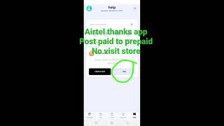 airtel postpaid to prepaid process no visit airtel store [upl. by Ilene341]