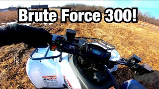 2021 Kawasaki Brute Force 300 First Ride  Impressions [upl. by Rozella149]