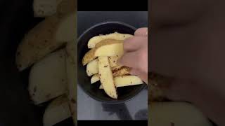 Easy air fryer potato wedges food recipe recommended best quick homemade kerala cooking [upl. by Nilrev]