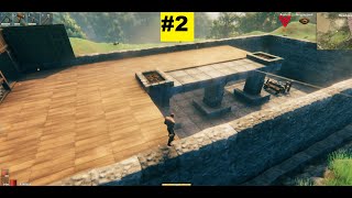 Valheim Fortified Viking Longhouse Build 2 [upl. by Soigroeg]