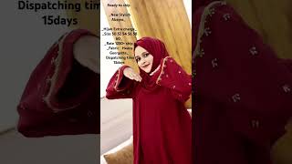 Abaya Georgette hijab extra250  HusnulJamalsongmapilapaat abaya sareesonlineshoppinglowprice [upl. by Samalla375]