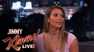 Kim Kardashian on Jimmy Kimmel Live PART 1 [upl. by Bedwell]