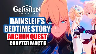 Dainsleifs Bedtime Story Archon Quest HD Complete  Chapter IV Act VI With Caribert  Genshin 47 [upl. by Diraf]