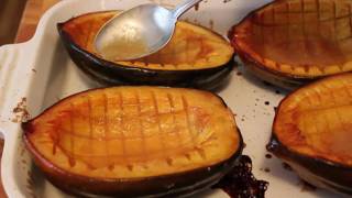 Baked Acorn Squash Recipe  Maple Glazed Squash [upl. by Edobalo221]