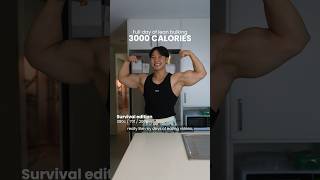 Full day of eating 3000 calories survival edition [upl. by Annyahs]