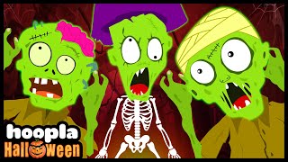 Five Creepy Zombies  Halloween Monsters  Scary Songs For Kids By Teehee Town [upl. by Eejan]